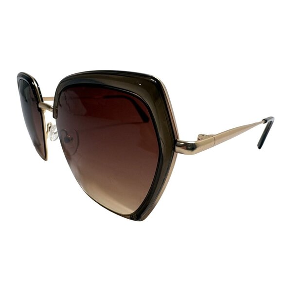 GINCE Goods Linda Metal Frame Sunglasses in Gold main image 6
